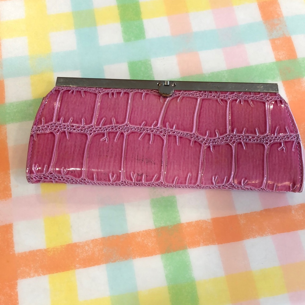 snakeskin pattern wallet/clutch accordion